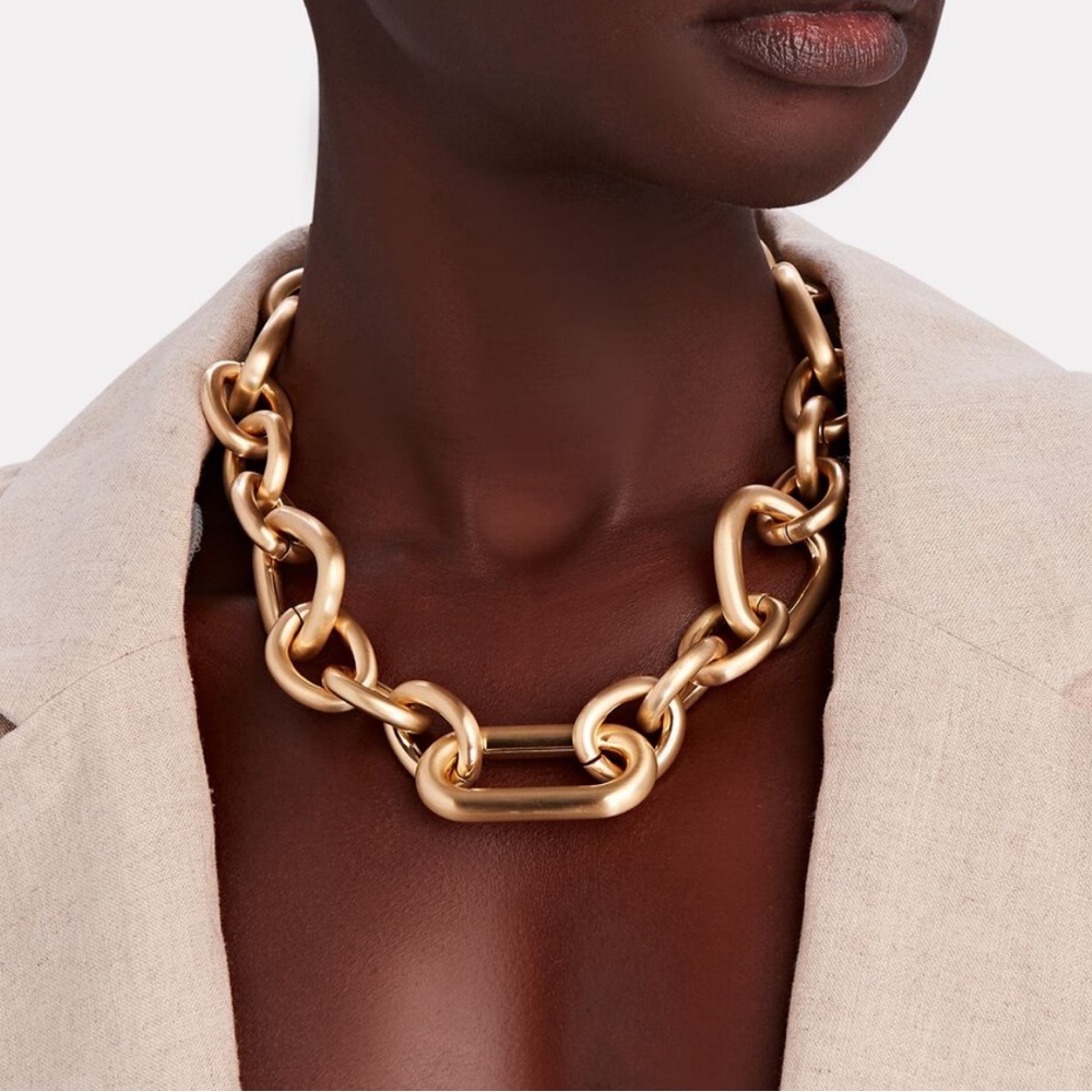 Cult Gaia, Reyes Chunky Gold Necklace, Shop Bop